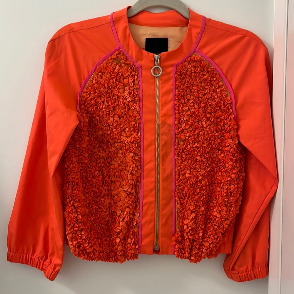 Sequin bomber jacket